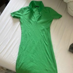 Green Zara country club dress